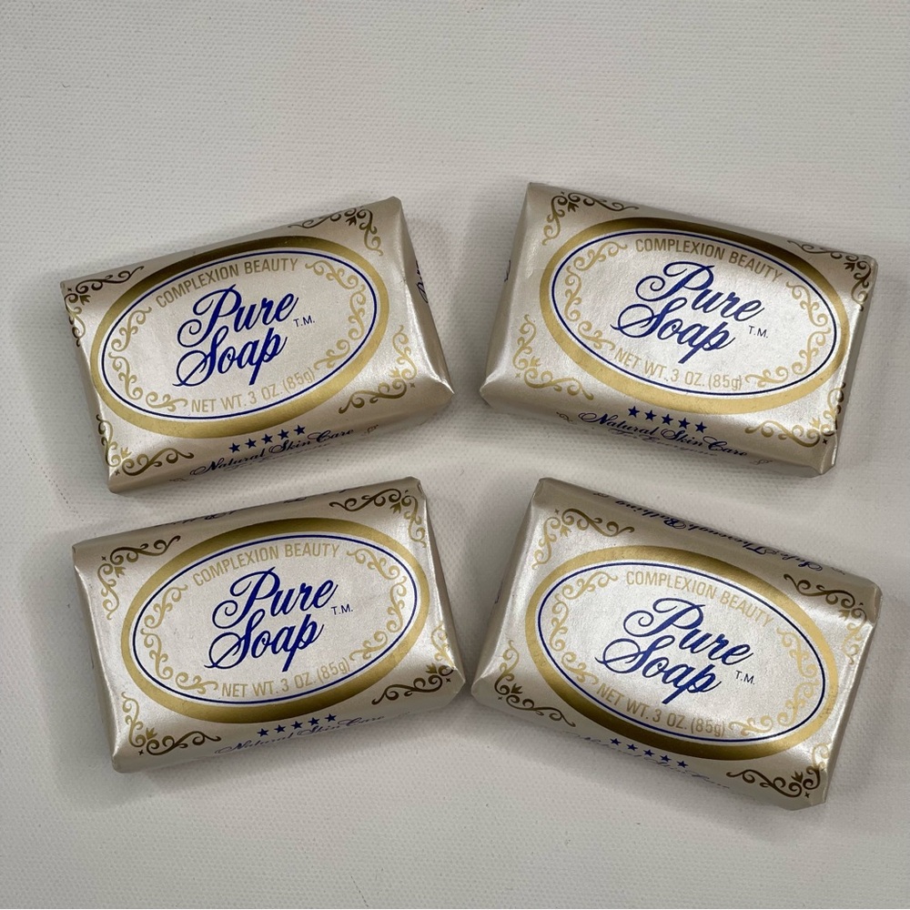 4 Bars Cal Ben Soap Pure Soap  3 oz  Complexion Beauty 5 Star Vintage Skincare